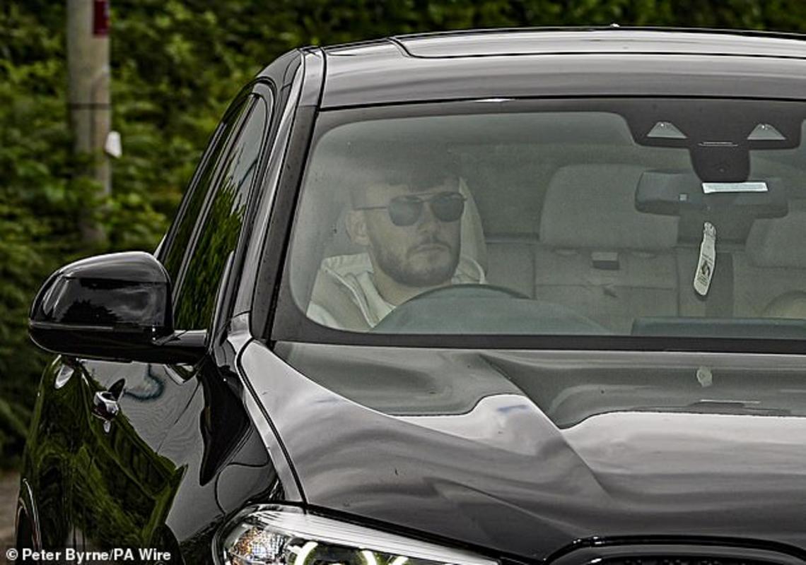 Conor Bradley was also pictured at Liverpool's AXA Training Centre ahead of the new season