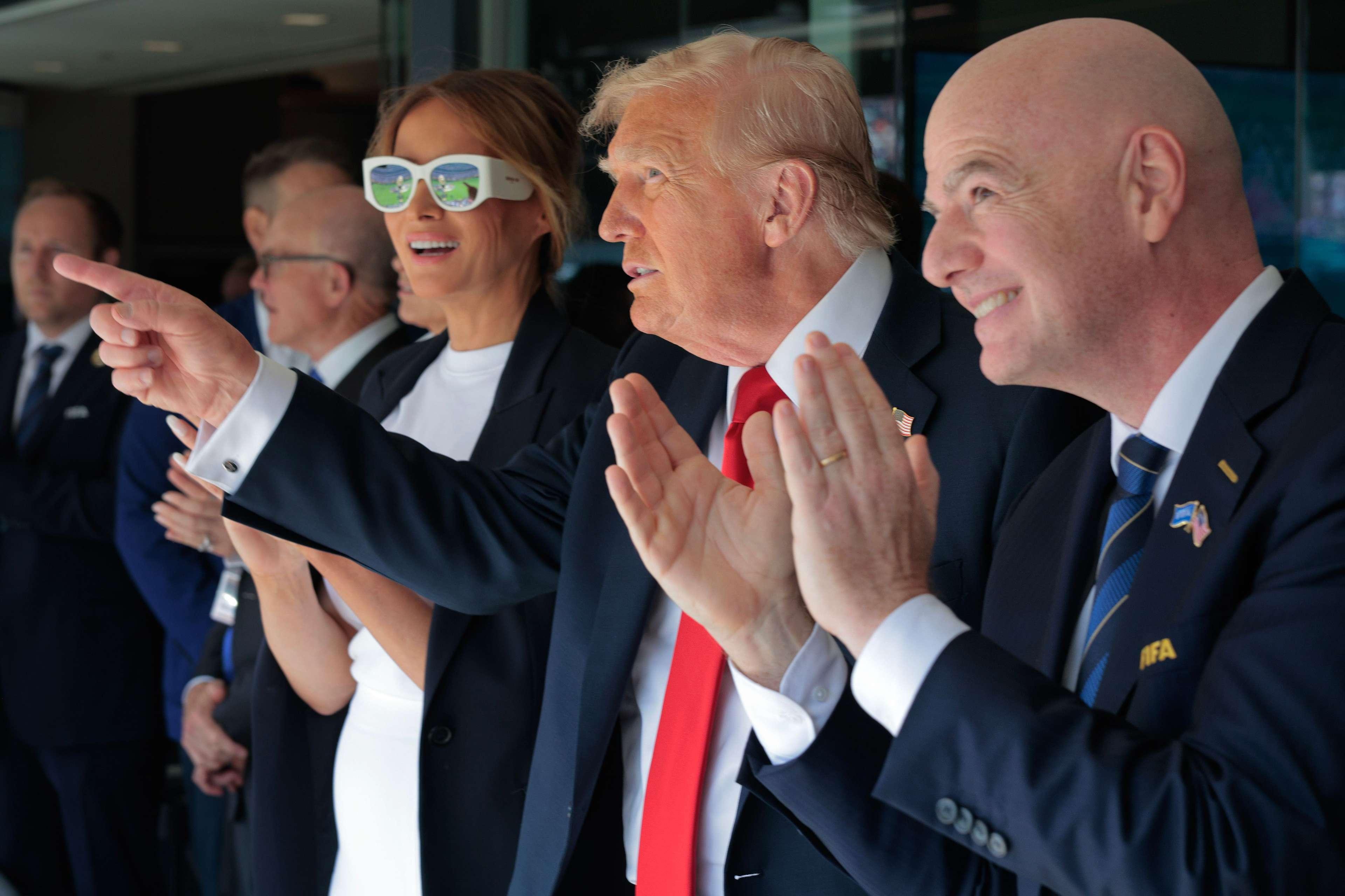 Tổng thống và Phu nhân Trump theo dõi Trận chung kết FIFA Club World Cup