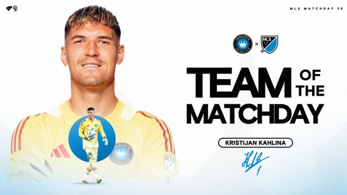 Charlotte FC Goalkeeper Kristijan Kahlina Named to MLS Team of the Matchday