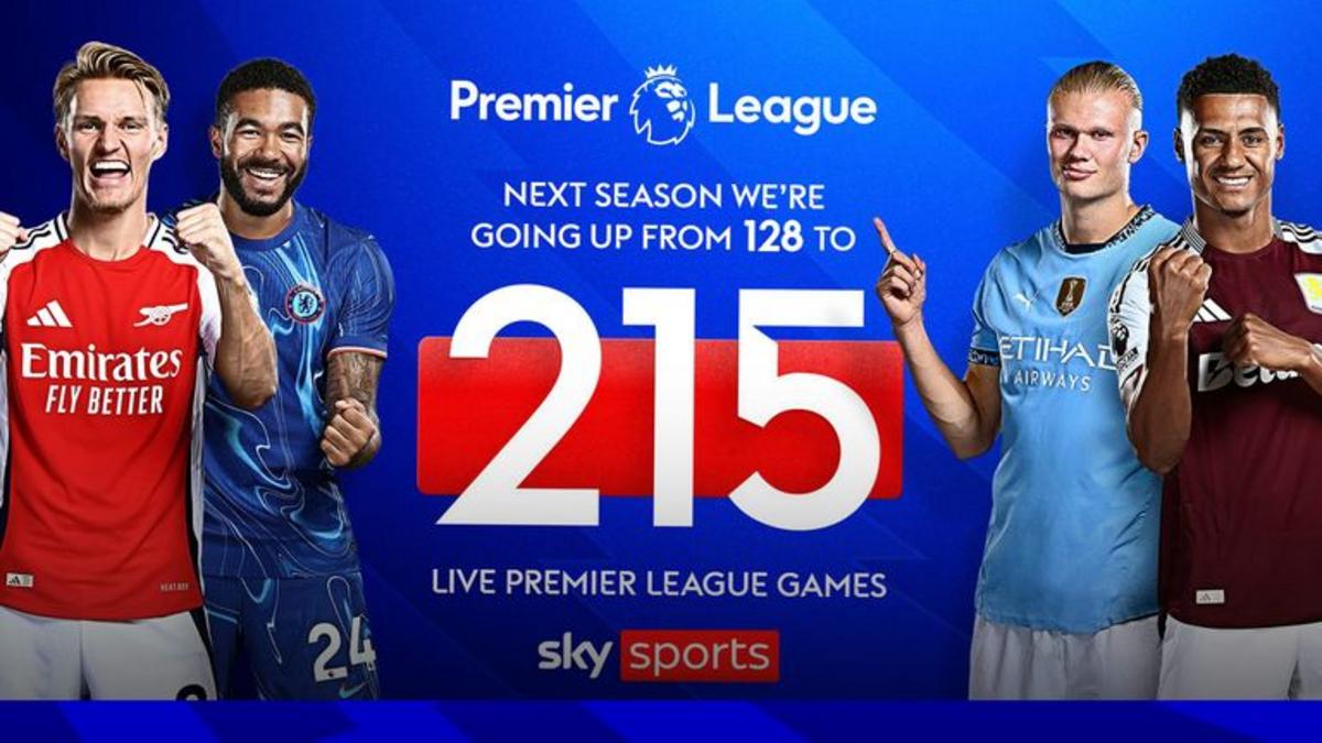 Xem nhiều trận Ngoại hạng Anh hơn bao giờ hết trên Sky Sports với 215 trận trực tiếp của mùa giải Ngoại hạng Anh 2025/26
