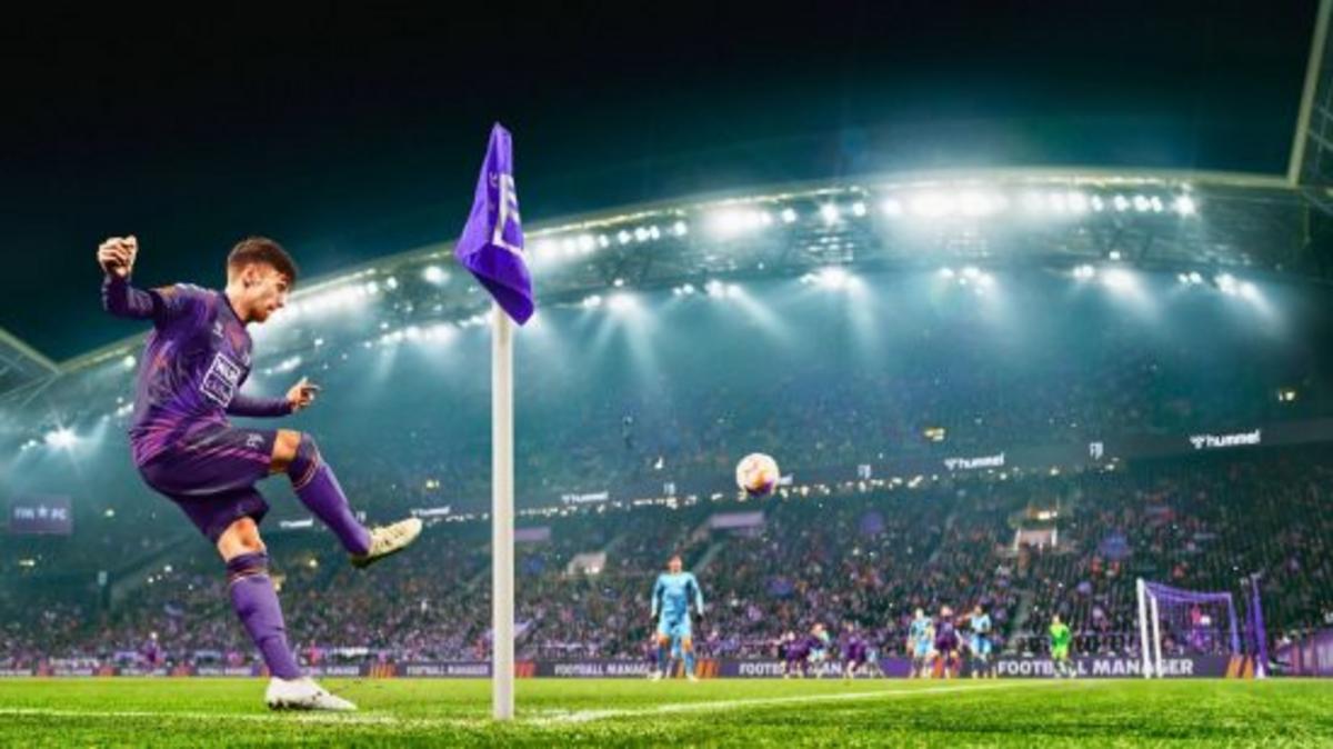 Những trò chơi bóng đá hay nhất: Một cầu thủ đang thực hiện quả phạt góc